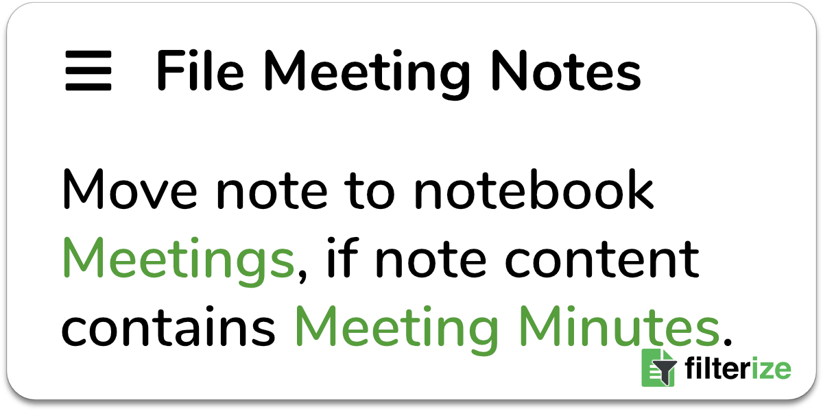 repetitive tasks in evernote